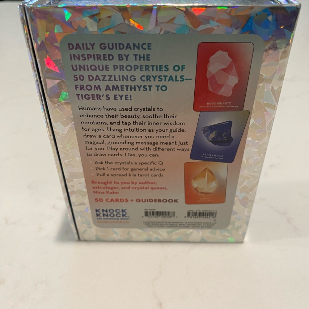Super Sparkly Crystal Oracle Deck 50 Cards Booklet by KnockKnock NWOT - Picture 4 of 6